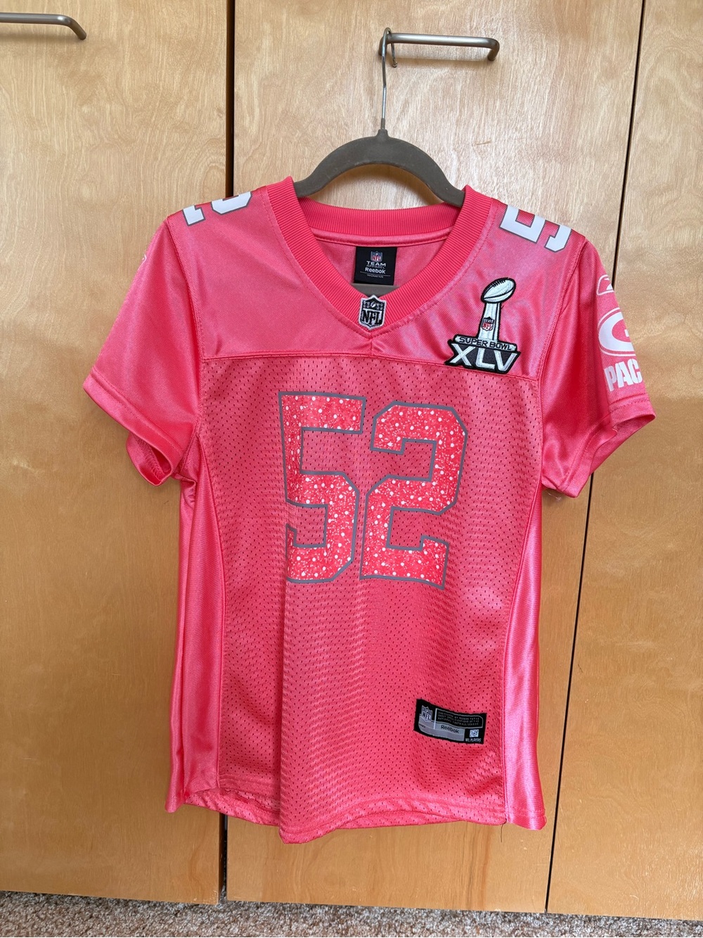 Pink Packers Jersey NFL Superbowl XLV